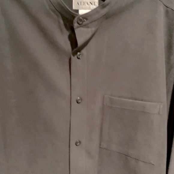 Alfani Banded Collar Dress Shirt - Picture 3 of 6